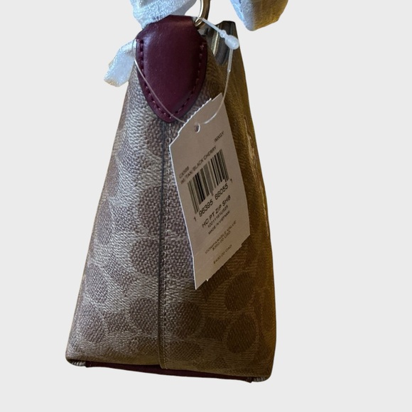 Coach CX588 Signature Canvas Shoulder Bag Horse & Carriage Print - Picture 7 of 13